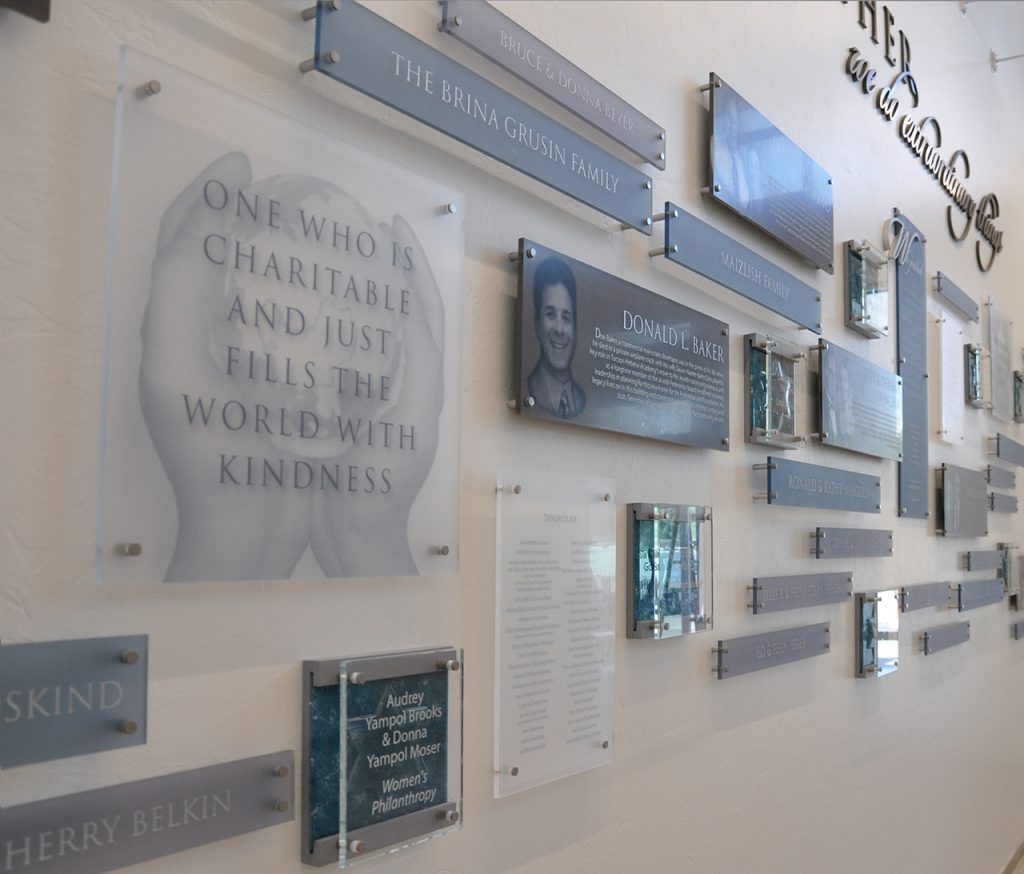 permanent donor wall
