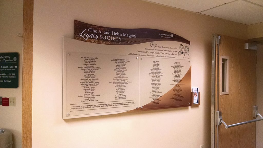 clear change donor wall