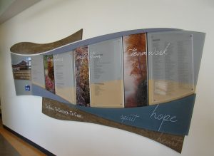 clear change donor wall