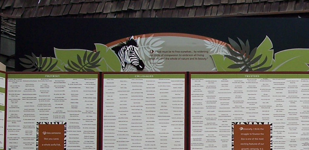outdoor magtech donor recognition wall