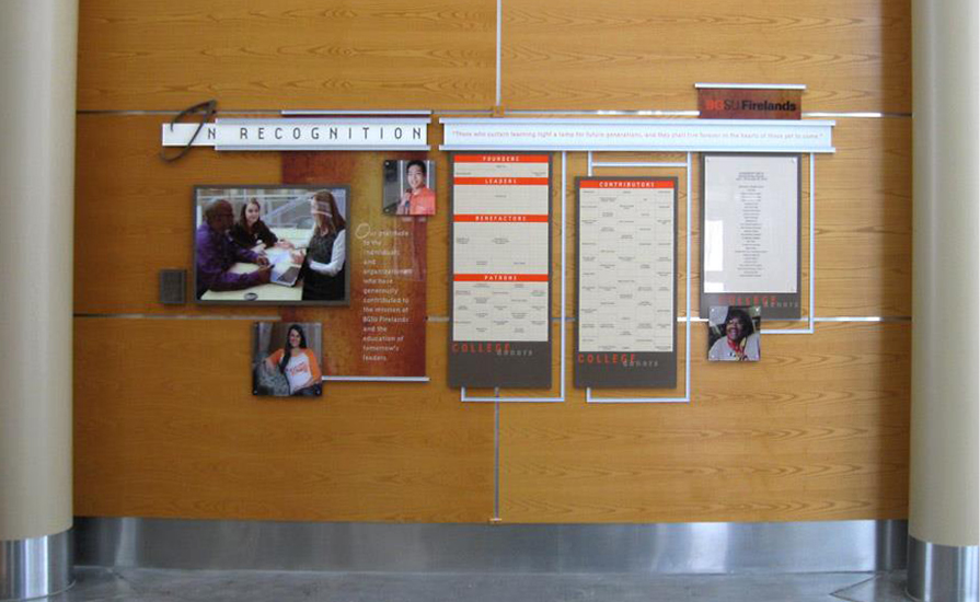 interactive, magtech and clear change donor wall