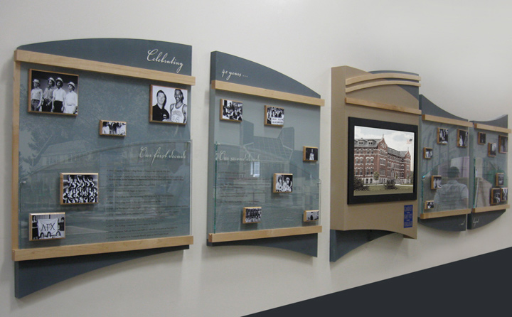 permanent history display with interactive