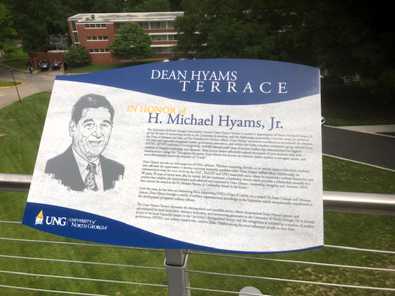 outdoor donor recognition plaque
