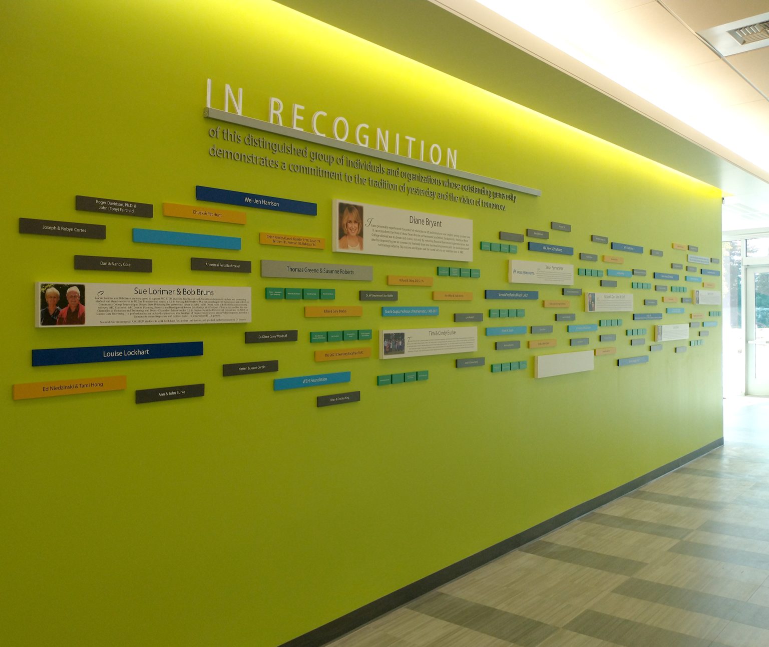 Donor Displays – Partners in Recognition