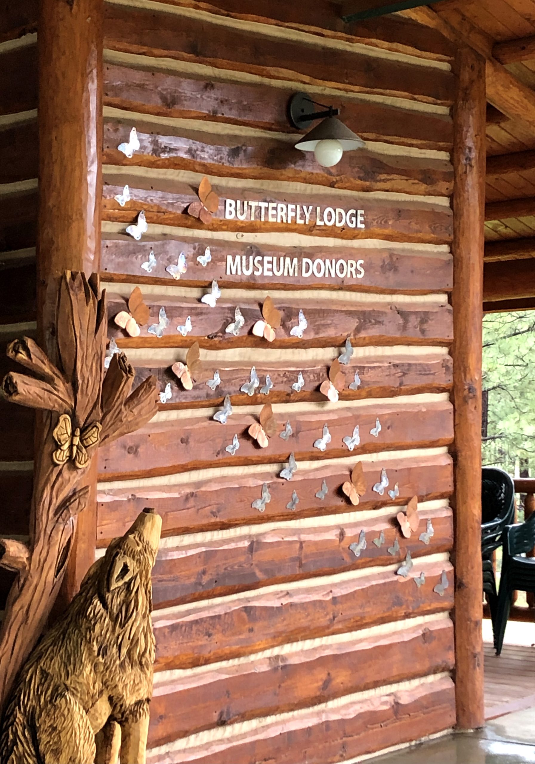 Cumulative Giving, Add-On, Outdoor Recognition Display,Hammered Copper, Blacksmithed Copper Donor Display, Dimensional Display, Rustic Display, Butterfly Metal Wall