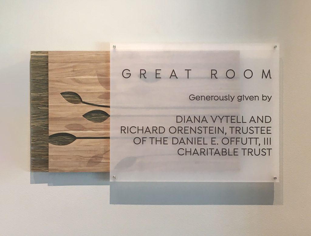 Major Donor, Named Room, Recognition, Donor Display