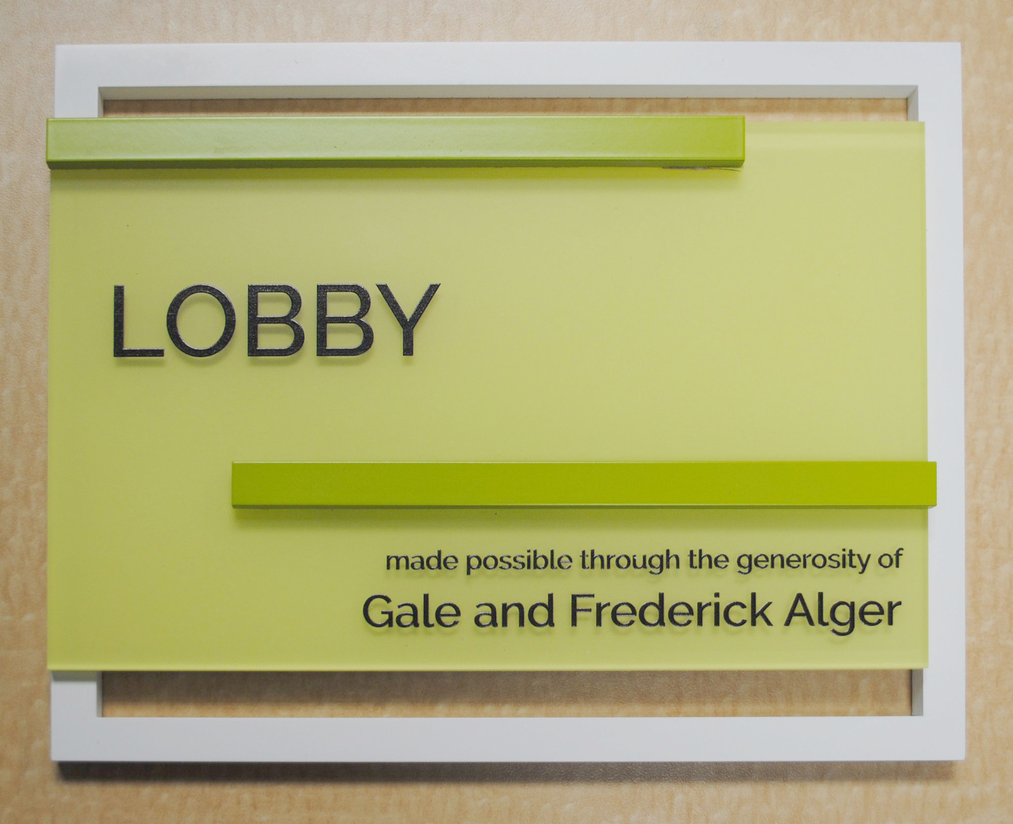 Named Room, Capital Campaign, Donor Recognition