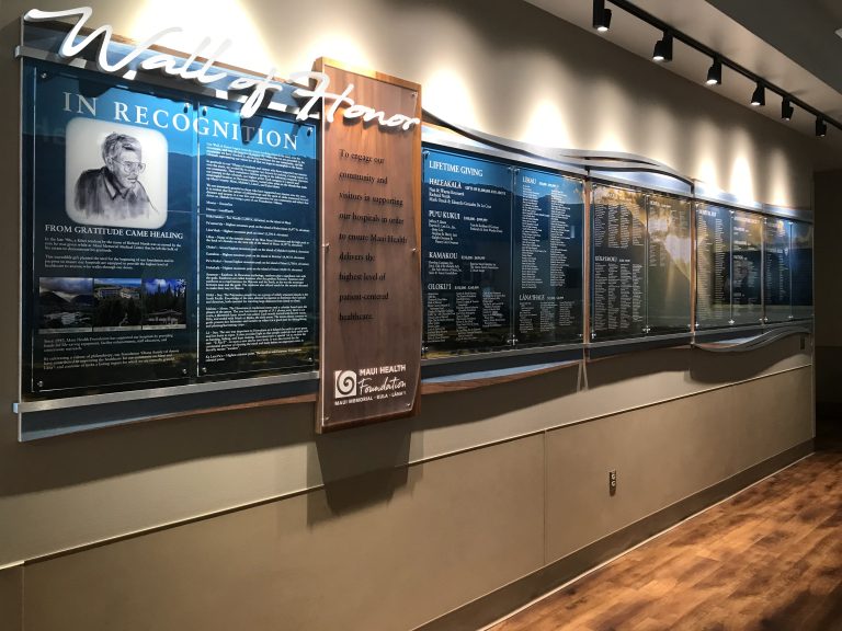 Donor recognition, Donor wall, Donor display, Capital Campaign, Healthcare fundraising, non-profit, Wall of Honor, Recognition, Major Donor