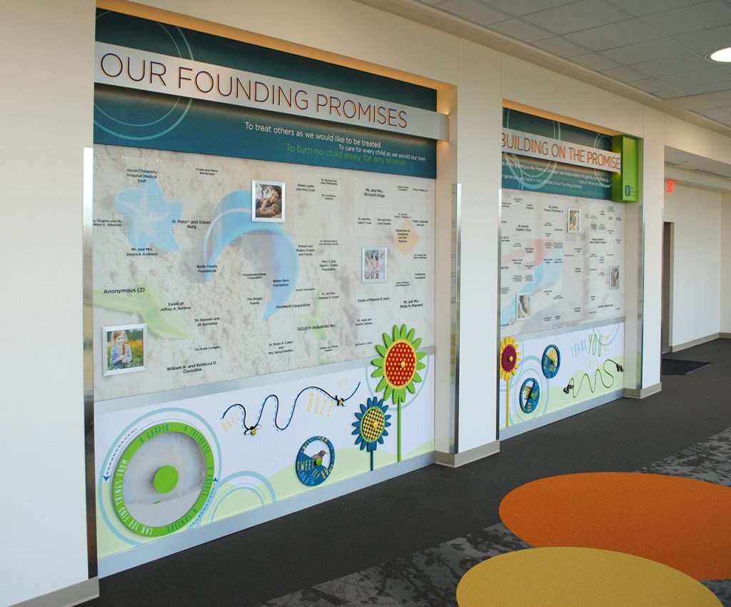 Donor Recognition, Donor Wall, ClearTech System, Capital Campaign, Children's Hospital Recognition