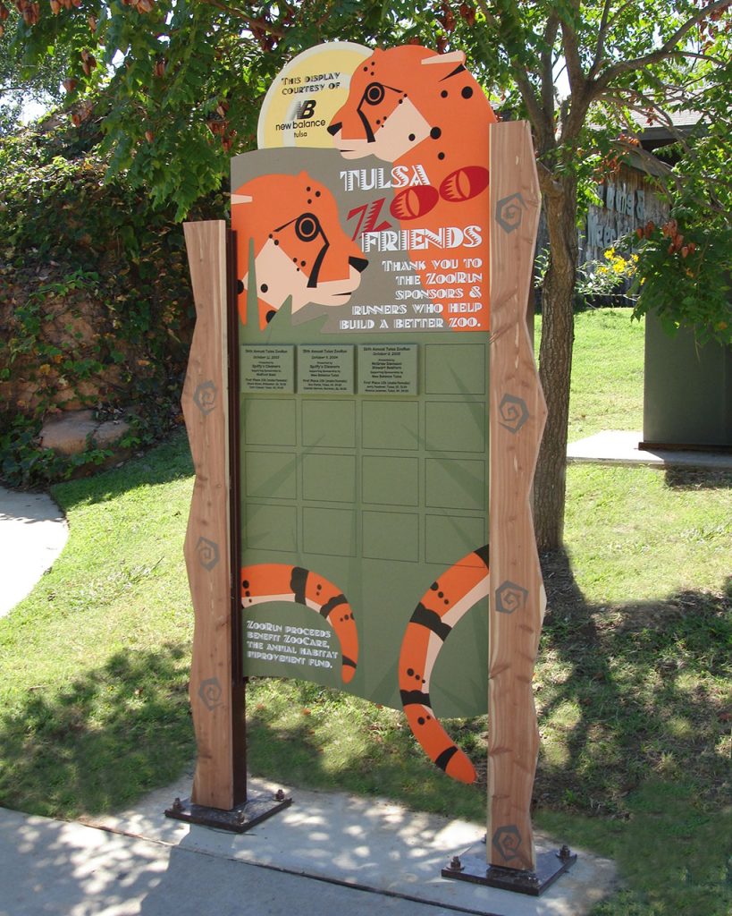 Outdoor Donor Recognition, Outdoor Donor Display, Freestanding Zoo Display