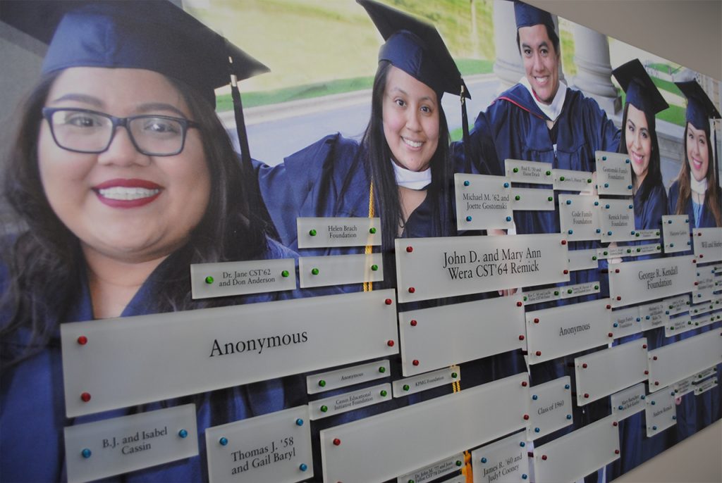 Scholarship Donors, Endowments, Donor Recognition, Donor Walls, Major Donors