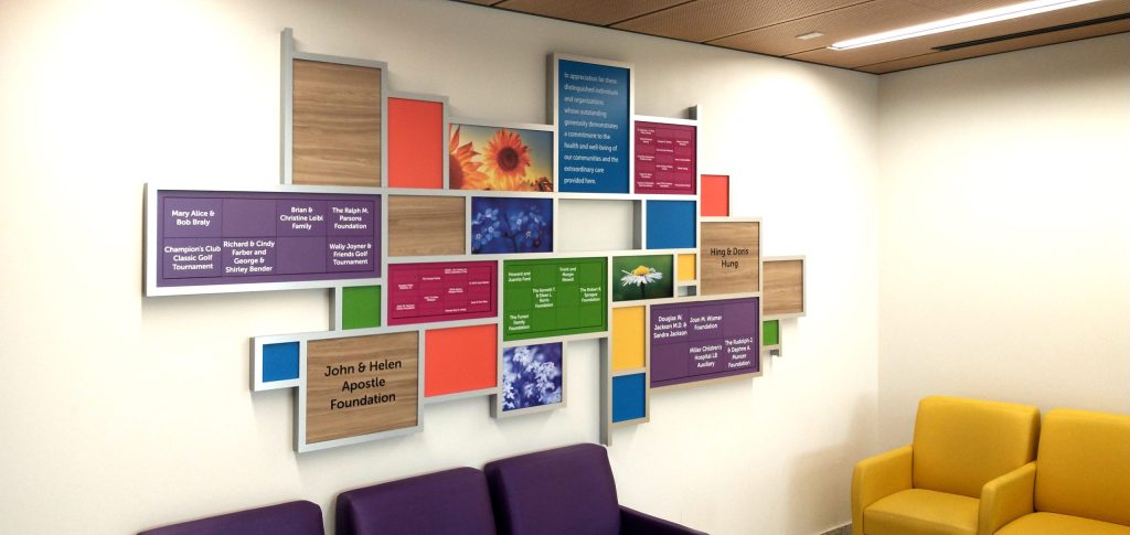 Donor Wall, Donor Recognition, Modular Display, Capital Campaign