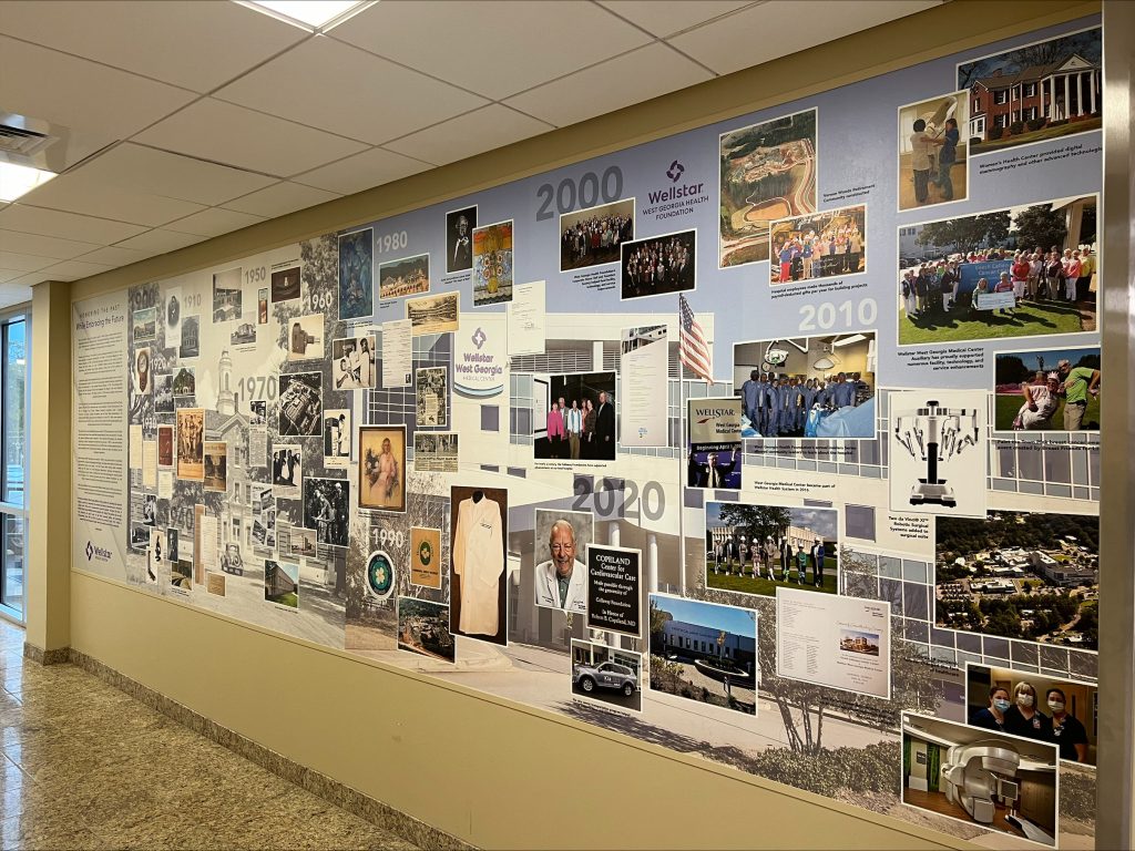 Custom Printed Wallpaper, Historical Timeline, History Display, Healthcare History