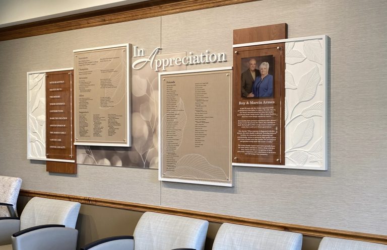 Donor Recognition, Donor Display, Capital Campaign, Clear Change