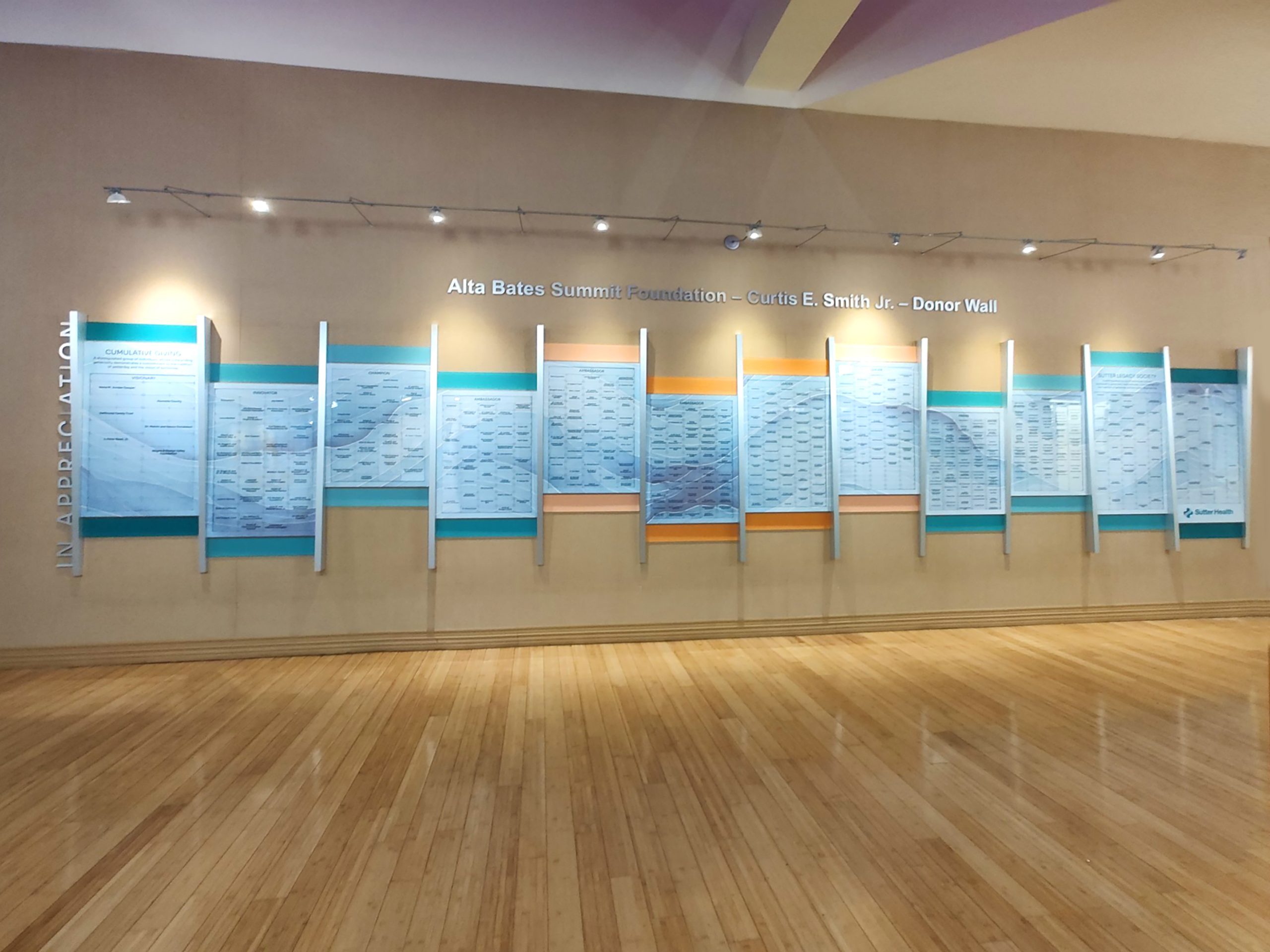 Healthcare Recognition, Cumulative Giving, Legacy Donors, Planned Giving, Donor Recognition, Donor Wall, Donor Display, Nameplates, ClearTech