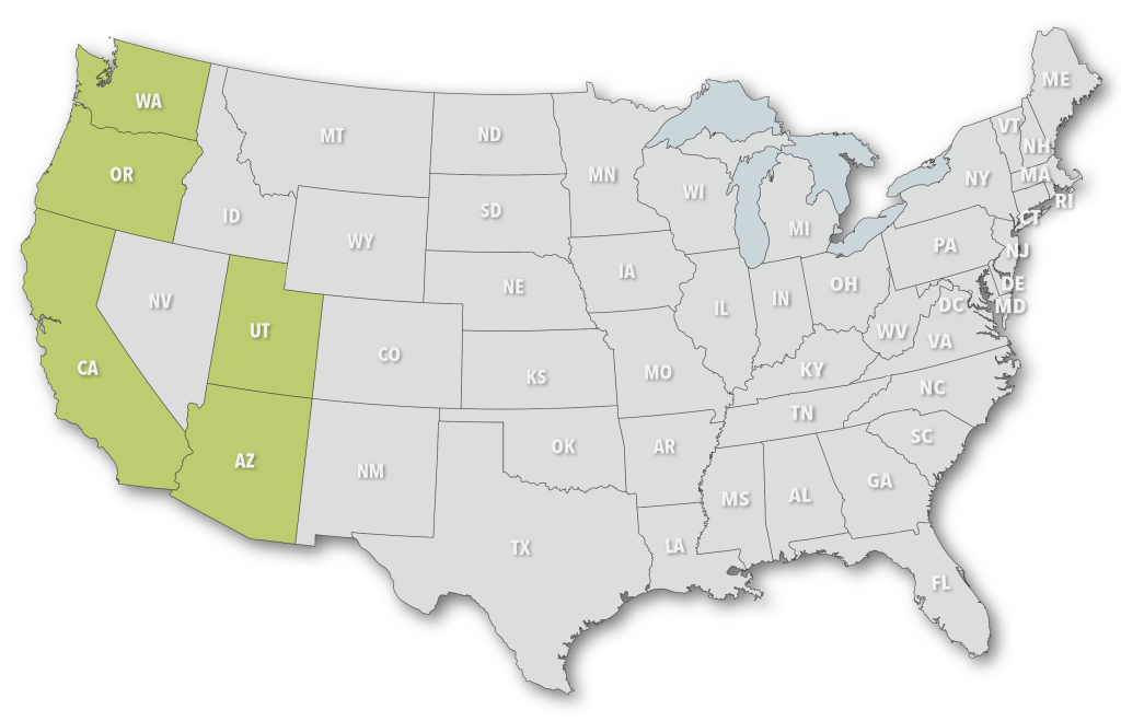 map of Chris Adam's teritories