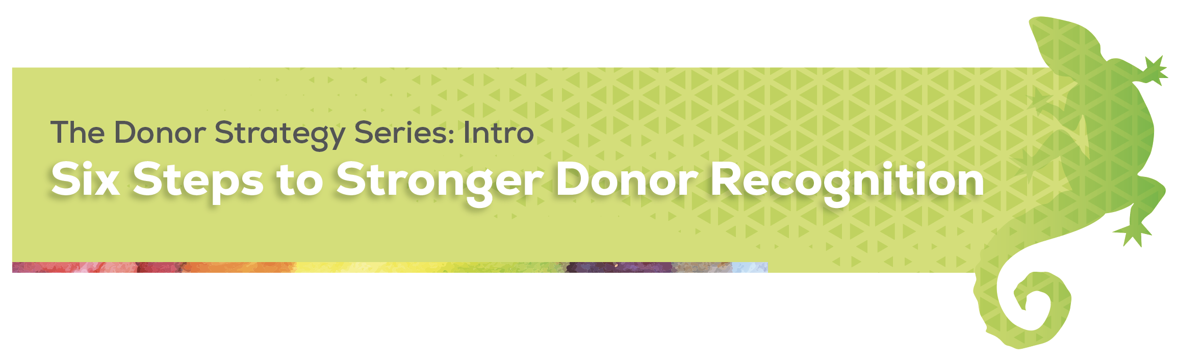 The Donor Strategy Series Intro: Six Steps to Stronger Donor Recognition