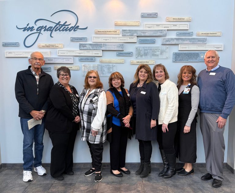 An expandable donor recognition wall that provides calm in a highly trafficked healthcare space.