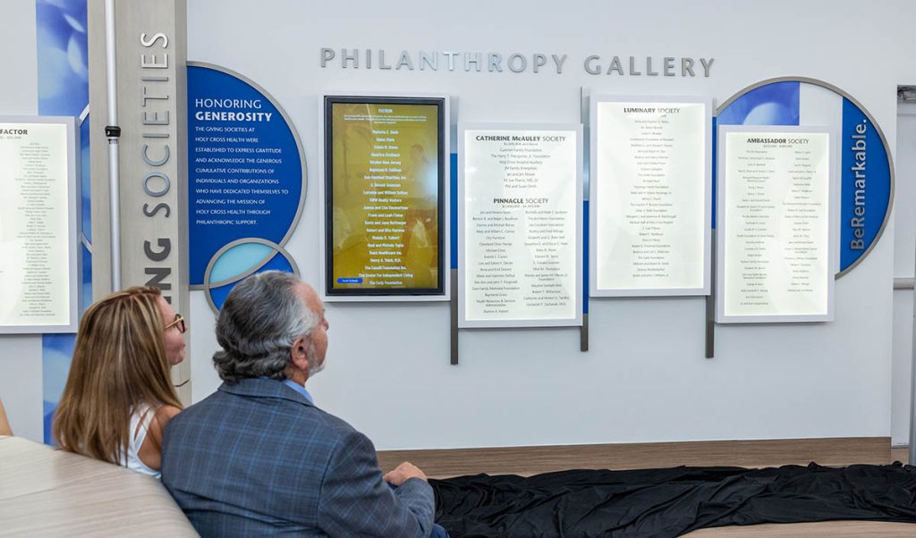 digital donor recognition unveiling in healthcare environment