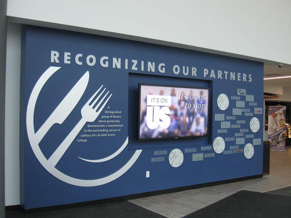 digital interactive solution for donor recognition in lobby