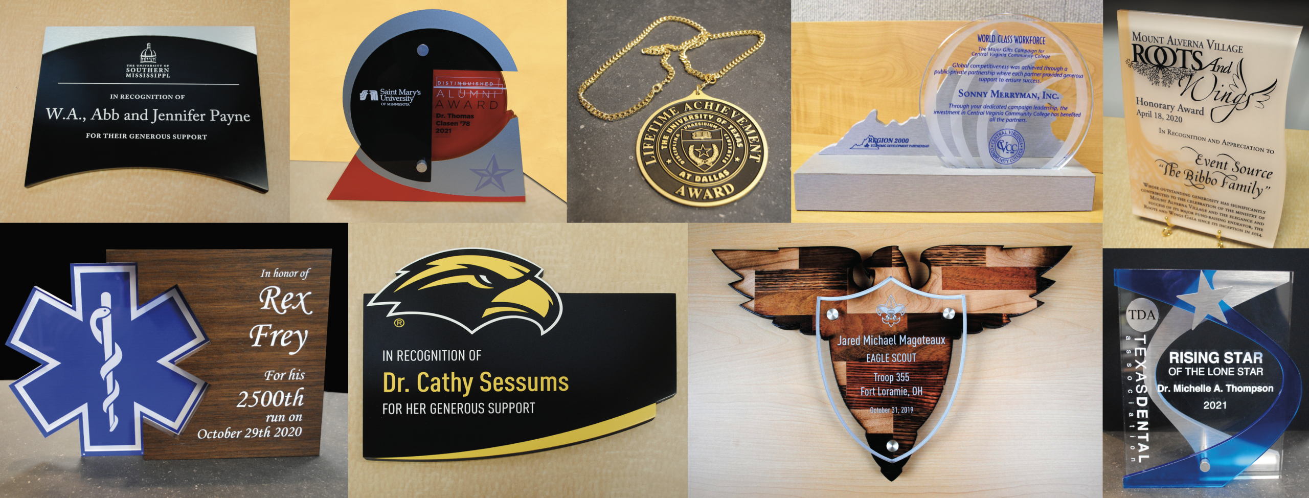 Individualized custom recognition awards
